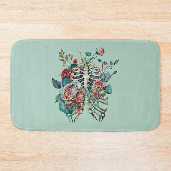 Item preview, Floral Anatomy: A Ribcage Full of Watercolor Roses designed and sold by EmeraldeaArt.