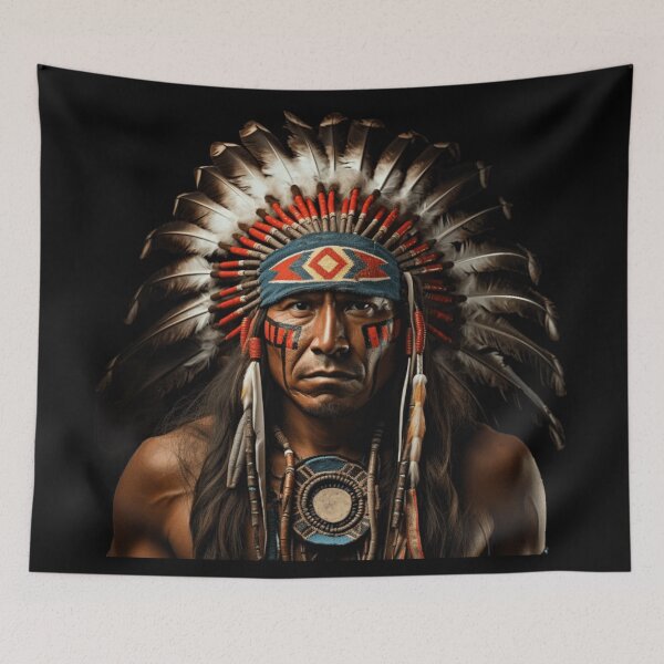 Item preview, Young Native American  designed and sold by Sandiq Design.