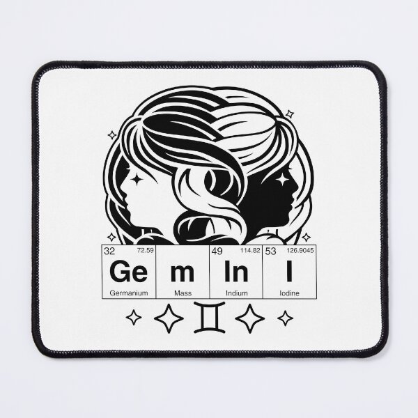 Item preview, Gemini Sign Periodic Table Letters designed and sold by humnoo.