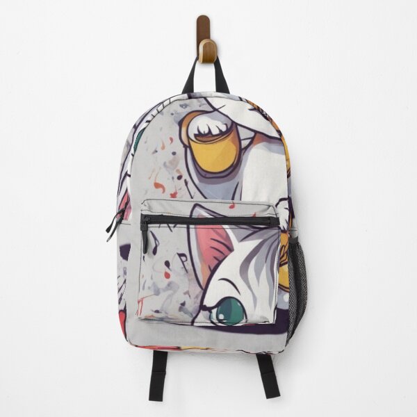 Item preview, cute cat kitty playing music note clef musician art  designed and sold by Hassan Aamara.
