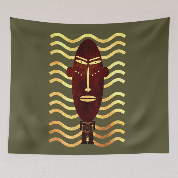 Item preview, Abstract african tribal portrait designed and sold by Alexaltay.