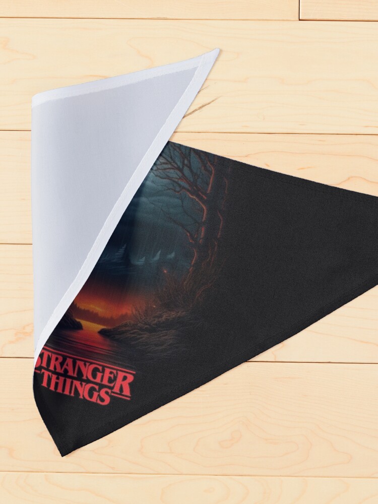 Thumbnail 4 of 6, Pet Bandana, Stranger Things art designed and sold by LLartstation.