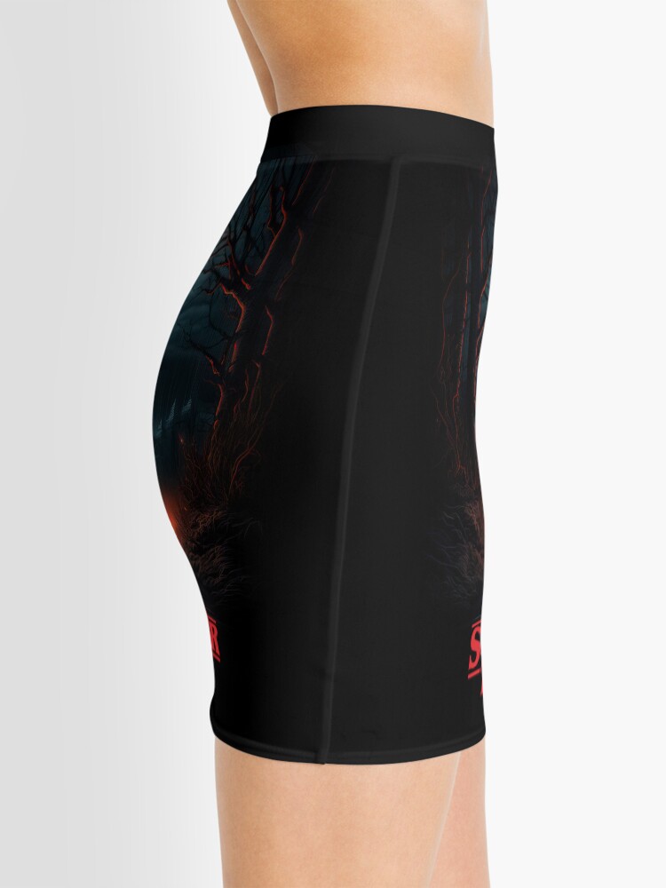 Thumbnail 2 of 4, Mini Skirt, Stranger Things art designed and sold by LLartstation.