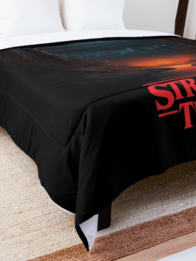 Thumbnail 5 of 6, Comforter, Stranger Things art designed and sold by LLartstation.