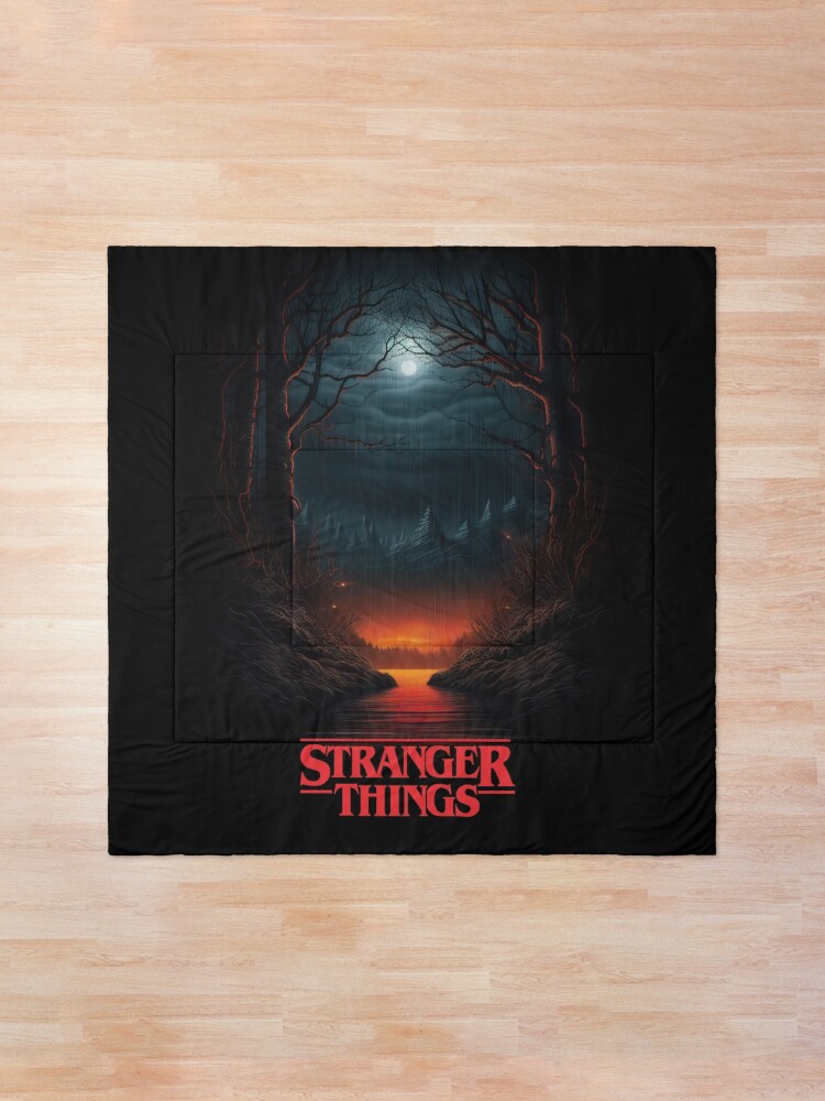 Thumbnail 1 of 6, Comforter, Stranger Things art designed and sold by LLartstation.