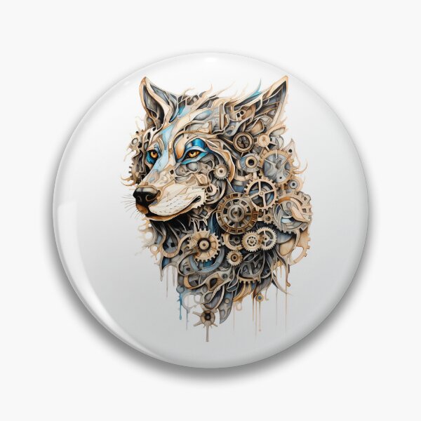 Item preview, Steampunk Wolf made of Clockwork Gears designed and sold by SchorlCraft.