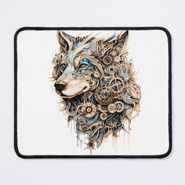 Item preview, Steampunk Wolf made of Clockwork Gears designed and sold by SchorlCraft.