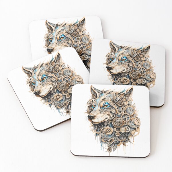Item preview, Steampunk Wolf made of Clockwork Gears designed and sold by SchorlCraft.