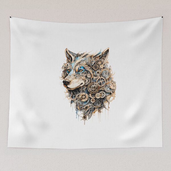 Item preview, Steampunk Wolf made of Clockwork Gears designed and sold by SchorlCraft.