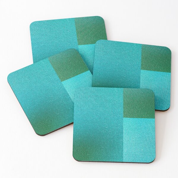 Item preview, Shades of Teal (Patchwork) | Woven Fabric | Close-up Pattern designed and sold by Frédérique de Paus.