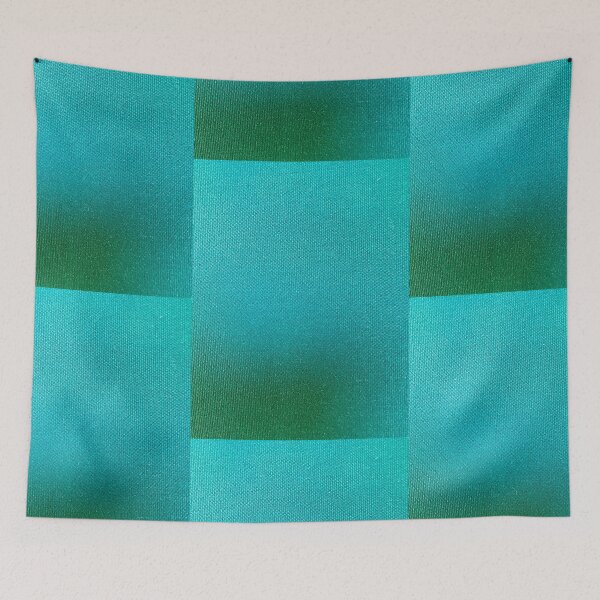Item preview, Shades of Teal (Patchwork) | Woven Fabric | Close-up Pattern designed and sold by Frédérique de Paus.