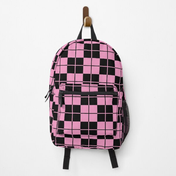 Item preview, Pink and Black Argyle Checkerboard Plaid Pattern designed and sold by tonymagnerart.