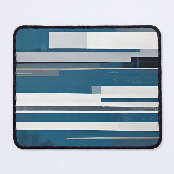 Item preview, Tranquil Linescape in Blue, Gray, Black, and White designed and sold by I-A-Troy.