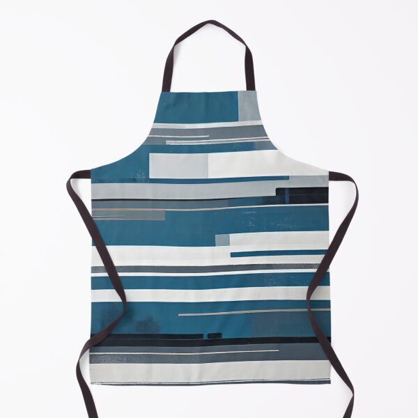 Item preview, Tranquil Linescape in Blue, Gray, Black, and White designed and sold by I-A-Troy.