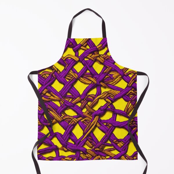 Item preview, Purple Thread Work Abstract Pattern in Yellow Background designed and sold by Md Rashid Hasan.