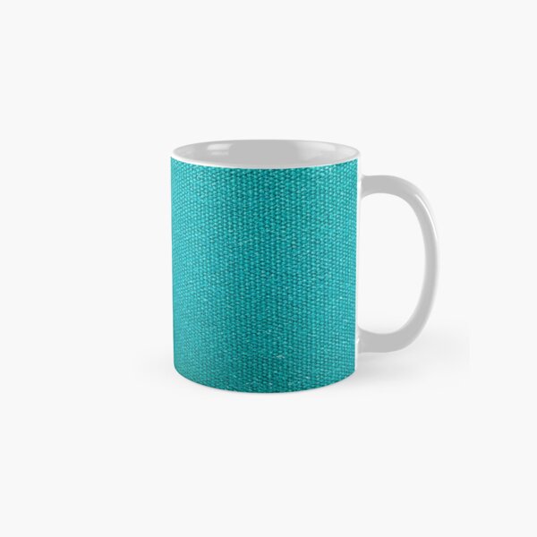 Shades of Teal (Clean) | Woven Fabric | Close-up Pattern Classic Mug
