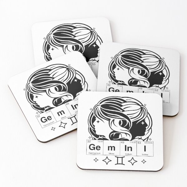 Item preview, Gemini Sign Periodic Table Letters designed and sold by humnoo.