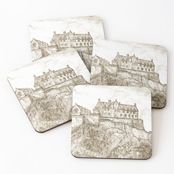 Item preview, Edinburgh Castle Drawing, Scotland, Sepia - A Majestic Scottish Icon designed and sold by studioSharonKay.