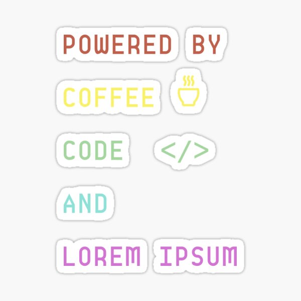 Powered by Lorem Ipsum Sticker