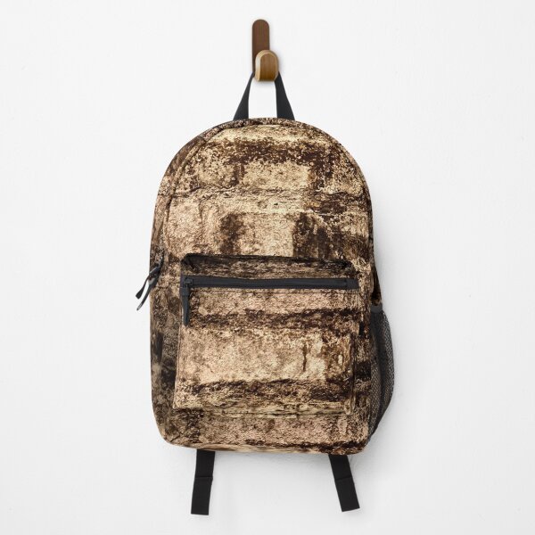 Grungy Brick Wine Cellar Wall | Close-up Backpack