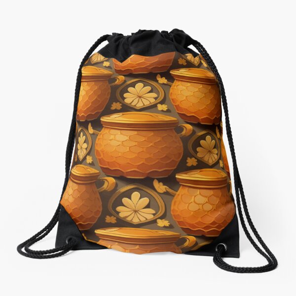 The Hunny Pot Drawstring Bag for Sale by BrambleBox