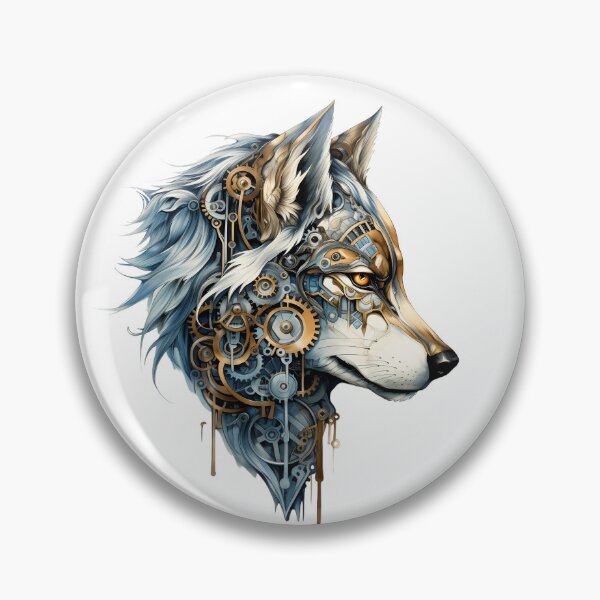 Item preview, Steampunk Wolf made of Clockwork Gears designed and sold by SchorlCraft.