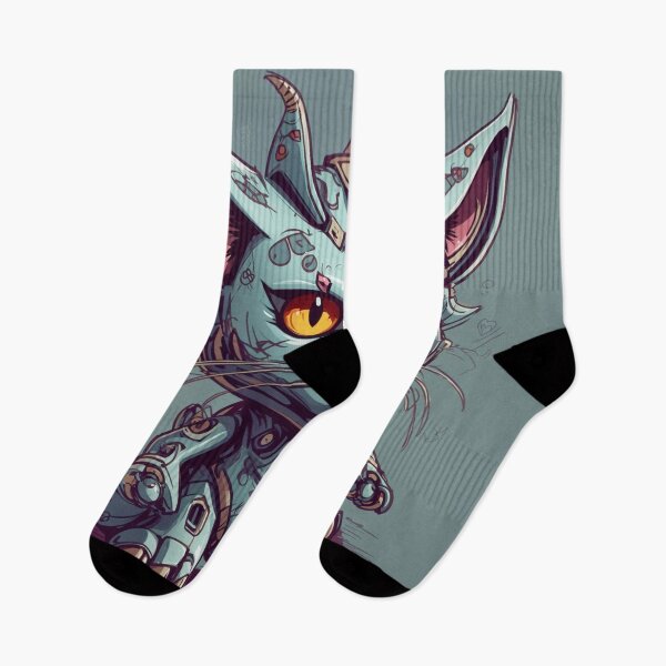 Item preview, Sinister RoboCat Sketch - Evil Feline with Horns Design designed and sold by sadsapiens.