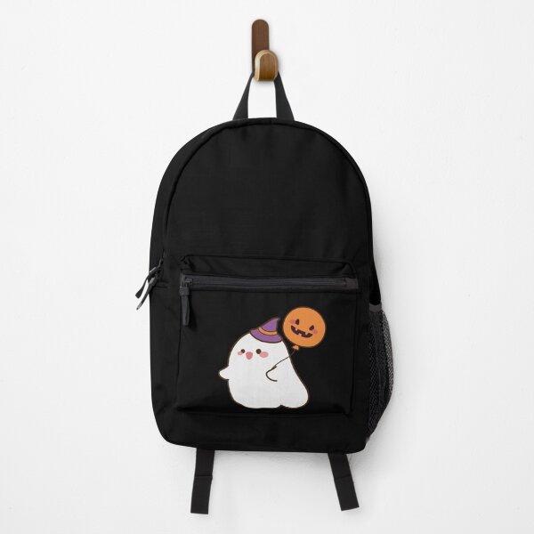 Item preview, Cute Ghost with Pumpkin Balloon, Halloween Theme designed and sold by NumbleRay.