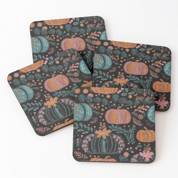 Item preview, Faux-Embroidered Pumpkins designed and sold by PietyandDesire.