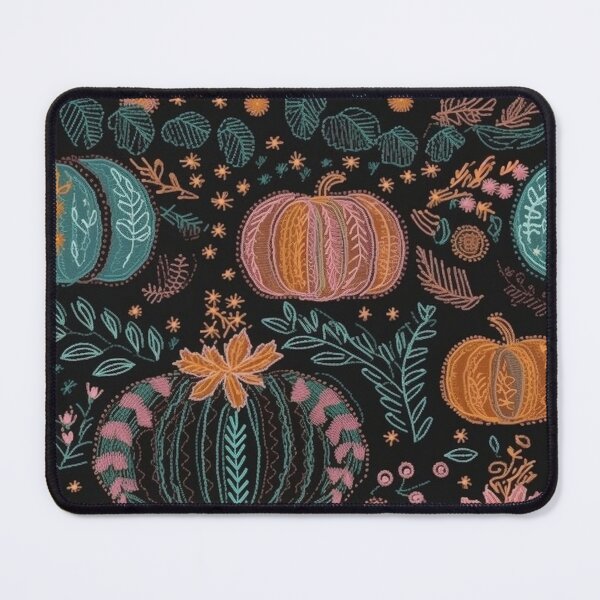 Item preview, Faux-Embroidered Pumpkins designed and sold by PietyandDesire.