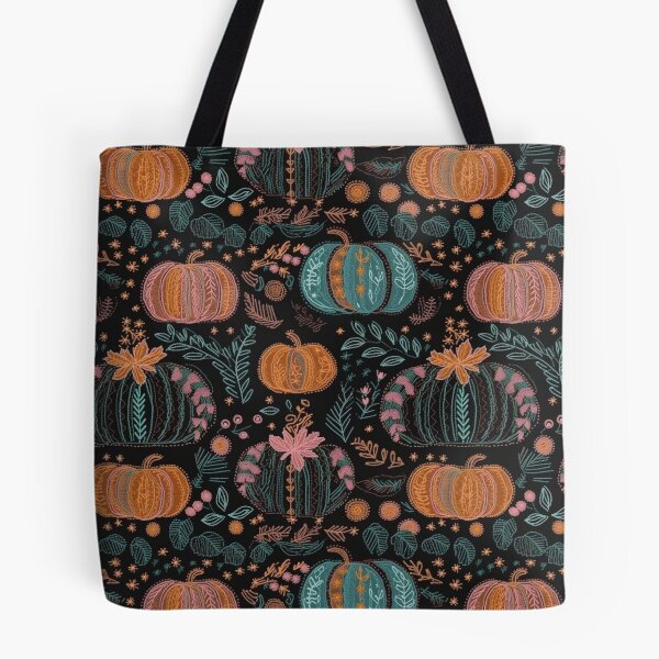 Item preview, Faux-Embroidered Pumpkins designed and sold by PietyandDesire.