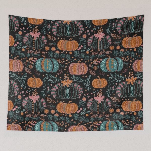 Item preview, Faux-Embroidered Pumpkins designed and sold by PietyandDesire.