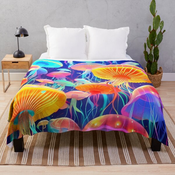 Item preview, a group of jellyfish with colorful tentacles designed and sold by Carmillai.