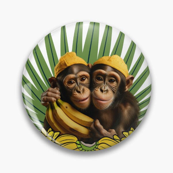 Item preview, Cute monkeys with bananas designed and sold by Dreamtodream.