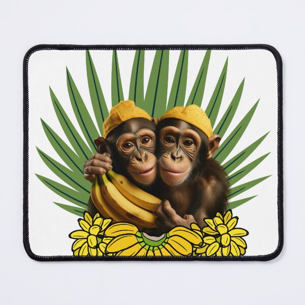Item preview, Cute monkeys with bananas designed and sold by Dreamtodream.