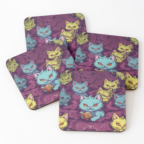 Item preview, Dark Scholar Cat and Mischief Minions - Sinister Reading Feline Design designed and sold by sadsapiens.