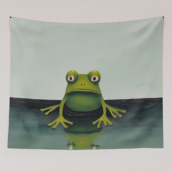 Item preview, Relaxed Frog on Wet Floor designed and sold by YoPedro.