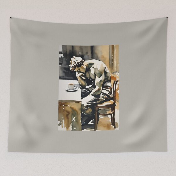 Item preview, The Thinker: Muse of Overthinking…Art By Carraann designed and sold by CARRAANN.