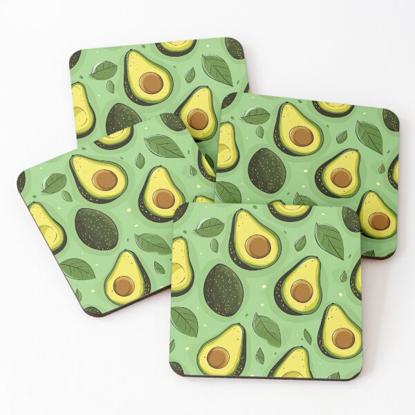 Item preview, Avocado Love - Kawaii Cute Avocados Pattern designed and sold by AeonAcademy.