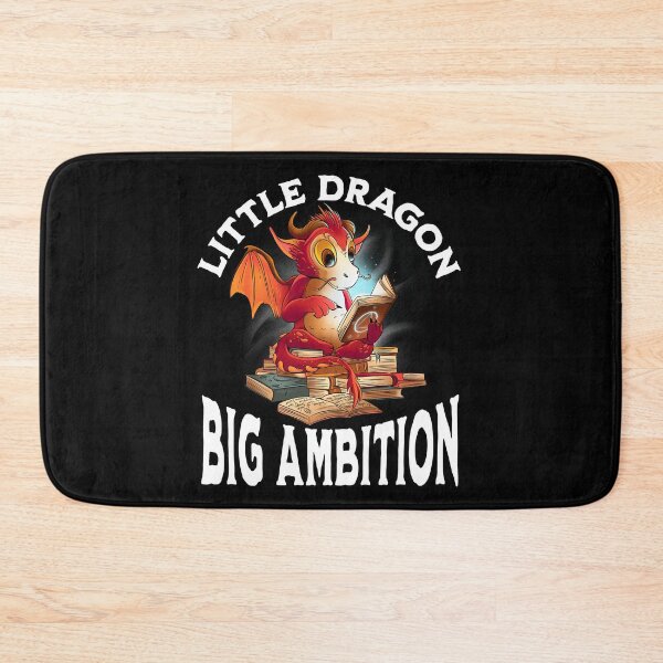 Item preview, Little Dragon, Big Ambition. Dragon reading book. RPG Lover designed and sold by Zanda-Nerd-Shop.
