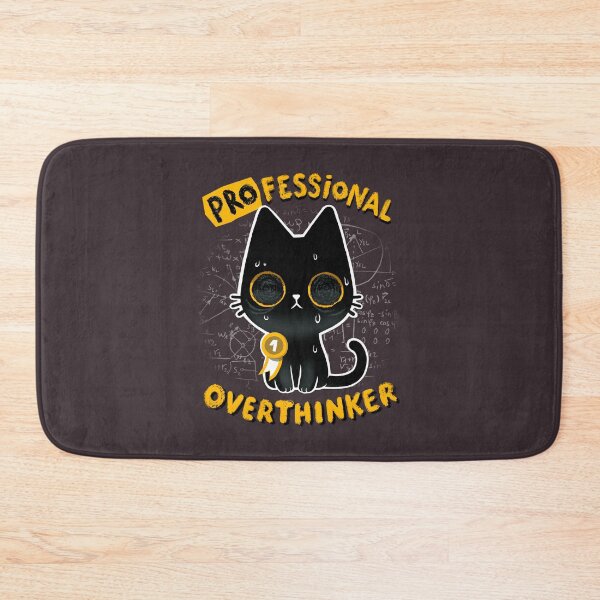 Item preview, Professinal Overthinker - Cute Cat overthinking everything  designed and sold by BlancaVidal.
