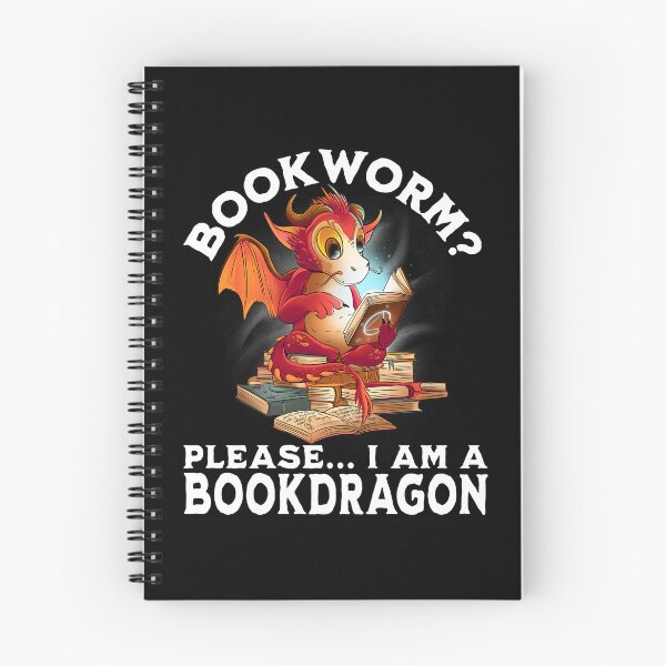 Item preview, Bookworm? Please... I am a Bookdragon. designed and sold by Zanda-Nerd-Shop.