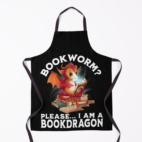 Item preview, Bookworm? Please... I am a Bookdragon. designed and sold by Zanda-Nerd-Shop.