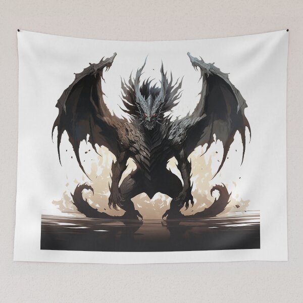 Item preview, Abyssal Terrors: Demonic Shadow Dragon Art designed and sold by Christian Weiss.
