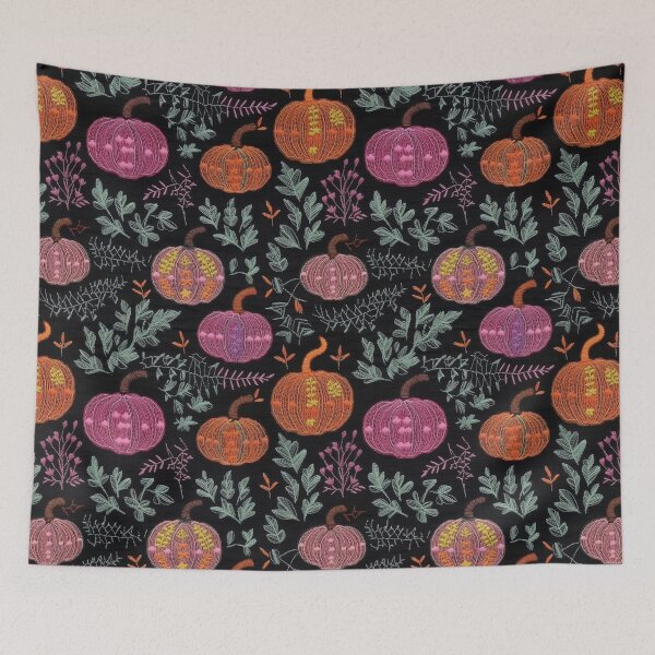 Item preview, Faux-Embroidered Pumpkins designed and sold by PietyandDesire.