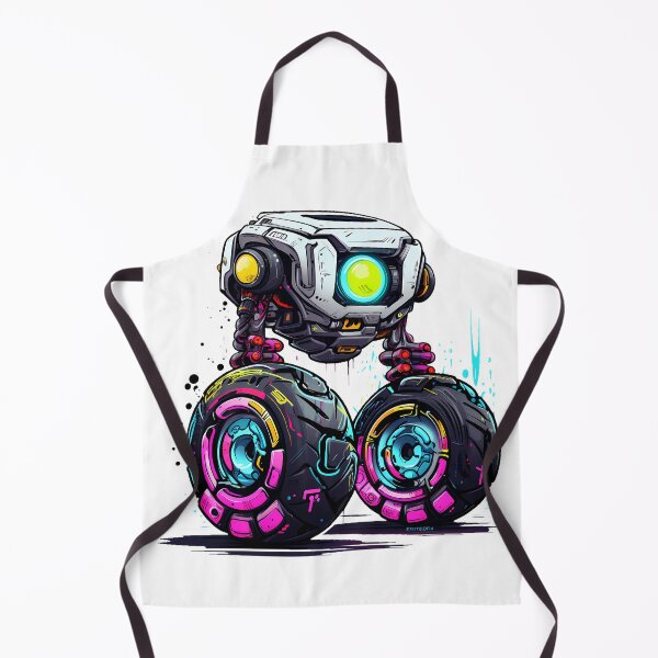 Item preview, Cyberpunk Robot – Cute Retro Futurist Companion designed and sold by SchorlCraft.