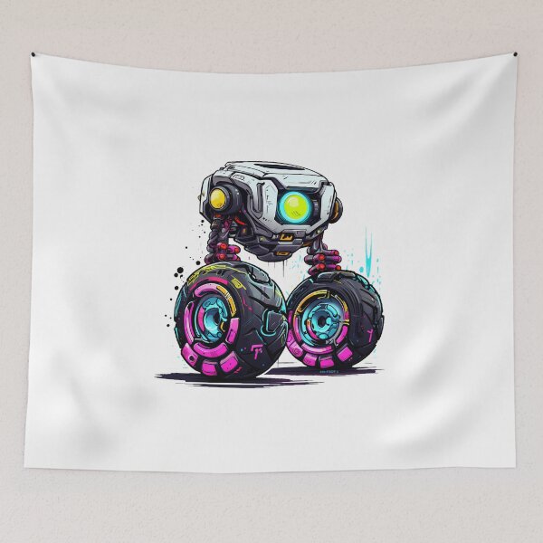 Artikelvorschau, Cyberpunk-Roboter – Niedlicher Retro-Futurist-Begleiter entworfen und verkauft von SchorlCraft.