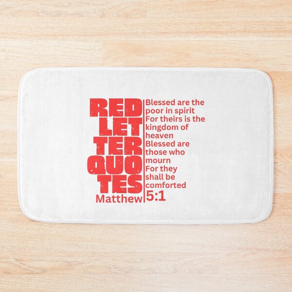 Item preview, RED LETTER QUOTES -: MATTHEW 5:1 designed and sold by jutaylor.
