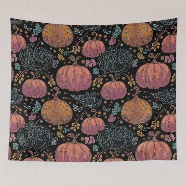 Item preview, Faux-Embroidered Pumpkins designed and sold by PietyandDesire.