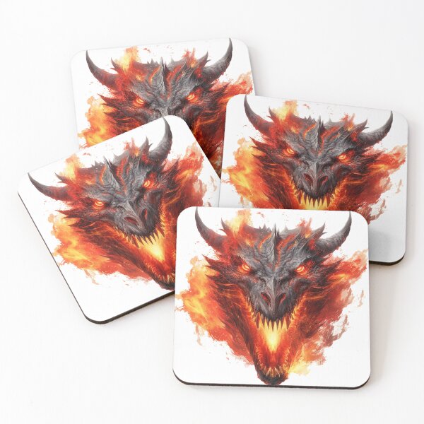 Item preview, Inferno's Embrace: Magma/Fire Dragon Head Art designed and sold by Christian Weiss.